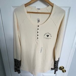 Techstyles waffle long sleeved top